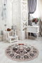 Conceptum Frida Round Alfombra Multicolor de 100 cm